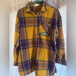 Yellow Plaid Button Down Shirt